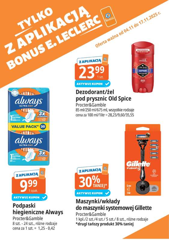 Leclerc - gazetka promocyjna Oferta E.Leclerc I Kupuj tanio z bonus od wtorku 04.11 do poniedziałku 17.11 - strona 14