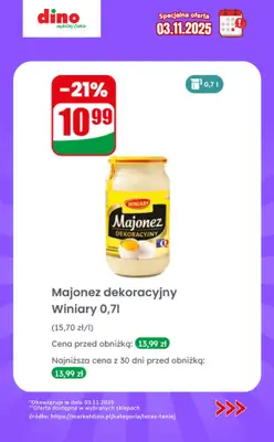 Dino - gazetka promocyjna Specjalna oferta na 03.11.2025 - promocje spoza gazetki od poniedziałku 03.11 do poniedziałku 03.11 - strona 10