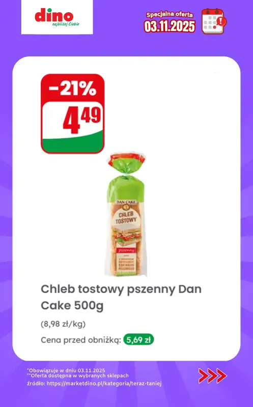 Dino - gazetka promocyjna Specjalna oferta na 03.11.2025 - promocje spoza gazetki od poniedziałku 03.11 do poniedziałku 03.11 - strona 6