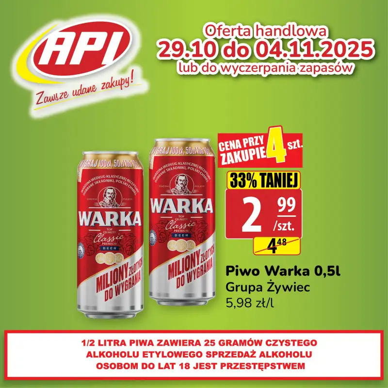 API Market - gazetka promocyjna Plakaty promocyjne od poniedziałku 03.11 do wtorku 04.11 - strona 7