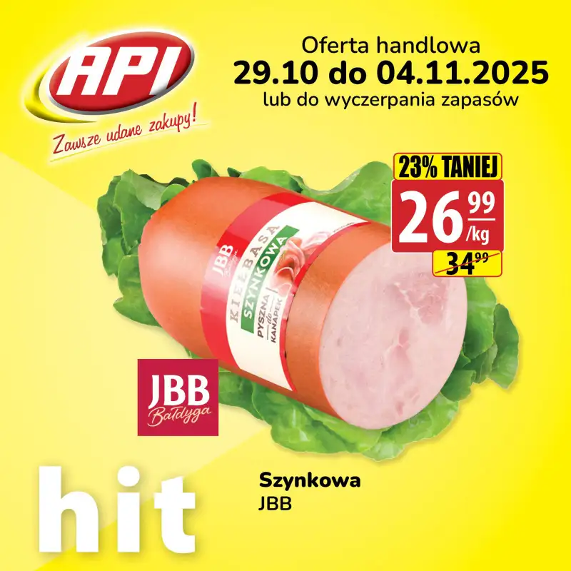 API Market - gazetka promocyjna Plakaty promocyjne od poniedziałku 03.11 do wtorku 04.11