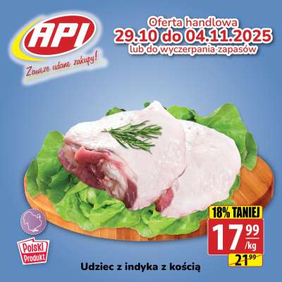 Udziec z indyka z kością