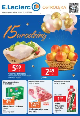 Leclerc - gazetka promocyjna Oferta Ostrołęka od wtorku 04.11 do soboty 15.11