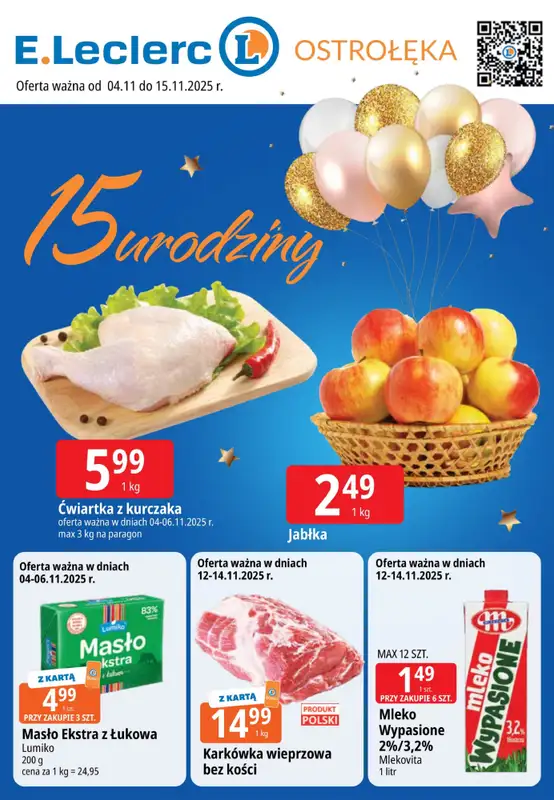 Leclerc - gazetka promocyjna Oferta Ostrołęka od wtorku 04.11 do soboty 15.11
