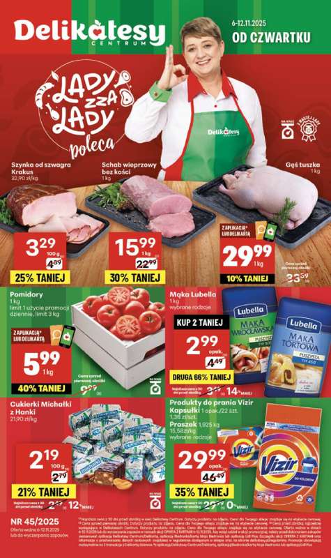Delikatesy Centrum - gazetka promocyjna Gazetka  do środy 12.11