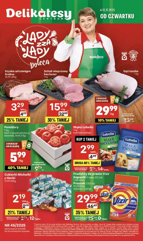 Delikatesy Centrum - gazetka promocyjna Gazetka  do środy 12.11