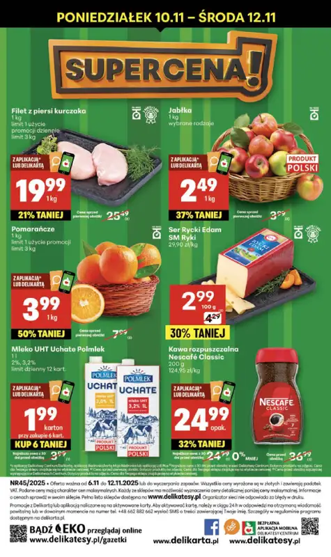 Delikatesy Centrum - gazetka promocyjna Gazetka  do środy 12.11 - strona 40