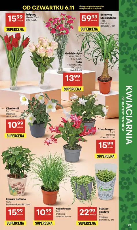 Delikatesy Centrum - gazetka promocyjna Gazetka  do środy 12.11 - strona 39