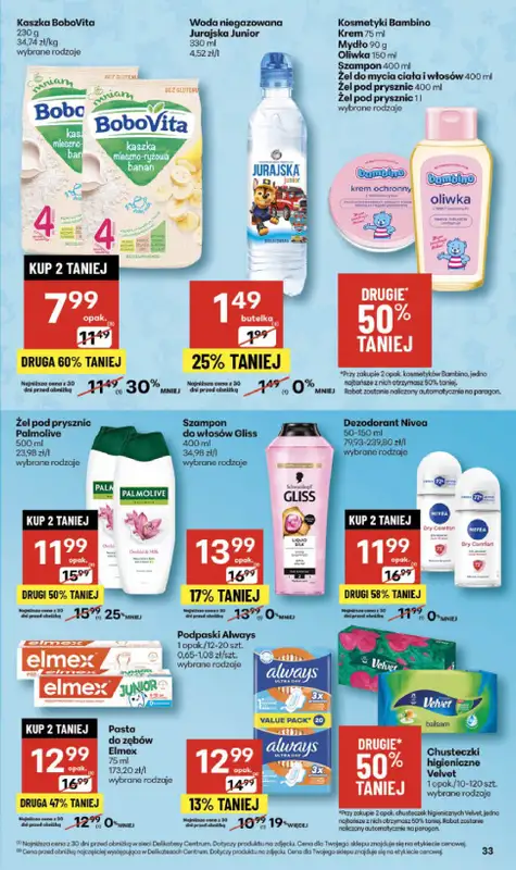 Delikatesy Centrum - gazetka promocyjna Gazetka  do środy 12.11 - strona 33