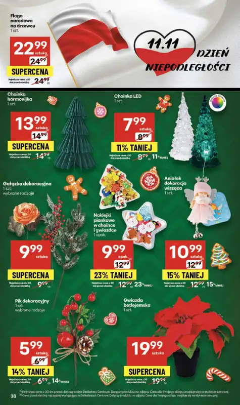 Delikatesy Centrum - gazetka promocyjna Gazetka  do środy 12.11 - strona 38