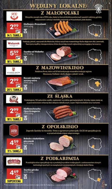 Delikatesy Centrum - gazetka promocyjna Gazetka  do środy 12.11 - strona 13