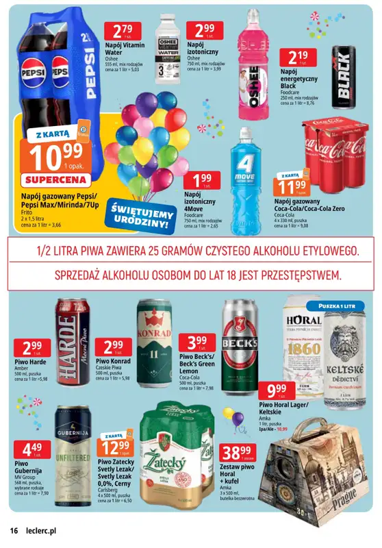 Leclerc - gazetka promocyjna Oferta Toruń od wtorku 04.11 do soboty 15.11 - strona 16