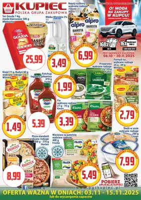 Kupiec - gazetka promocyjna Oferta plakatowa od poniedziałku 03.11 do soboty 15.11