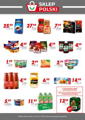 Sklep Polski - gazetka promocyjna Plakat promocyjny od poniedziałku 03.11 do niedzieli 16.11