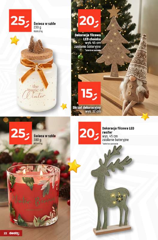 Dealz - gazetka promocyjna Dom Pełen Magii - Katalog Dekoracji od poniedziałku 03.11 do wtorku 23.12 - strona 22