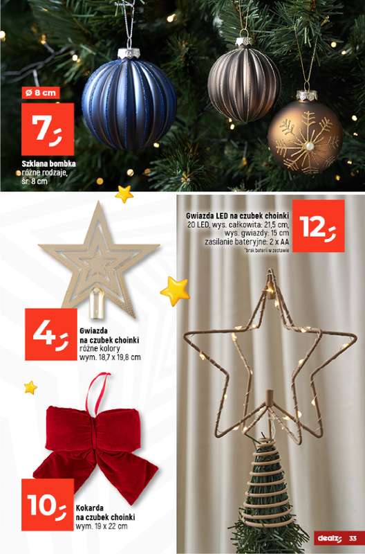 Dealz - gazetka promocyjna Dom Pełen Magii - Katalog Dekoracji od poniedziałku 03.11 do wtorku 23.12 - strona 33