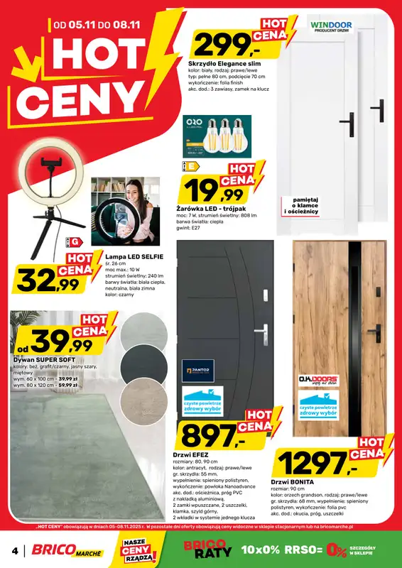 Bricomarche - gazetka promocyjna Hot ceny od środy 05.11 do soboty 08.11