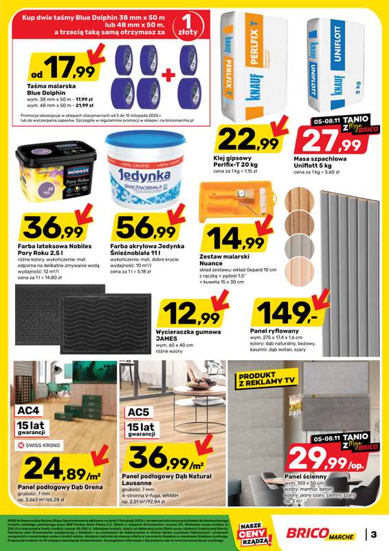 Bricomarche - gazetka promocyjna Gazetka od środy 05.11 do soboty 15.11 - strona 3