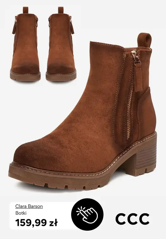 CCC - gazetka promocyjna Botki na obcasie - super oferty! od poniedziałku 03.11  - strona 8