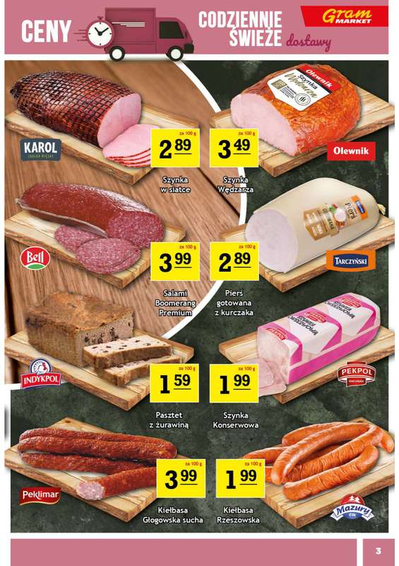 Gram Market - gazetka promocyjna Gazetka od środy 05.11 do poniedziałku 10.11 - strona 3