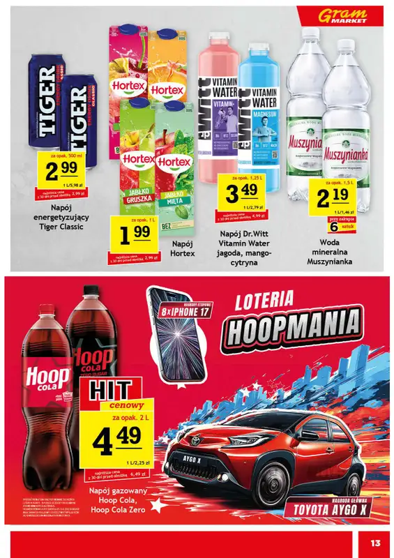 Gram Market - gazetka promocyjna Gazetka od środy 05.11 do poniedziałku 10.11 - strona 13