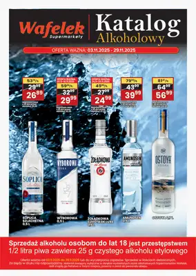 Wafelek - gazetka promocyjna Katalog alkoholowy od poniedziałku 03.11 do soboty 29.11