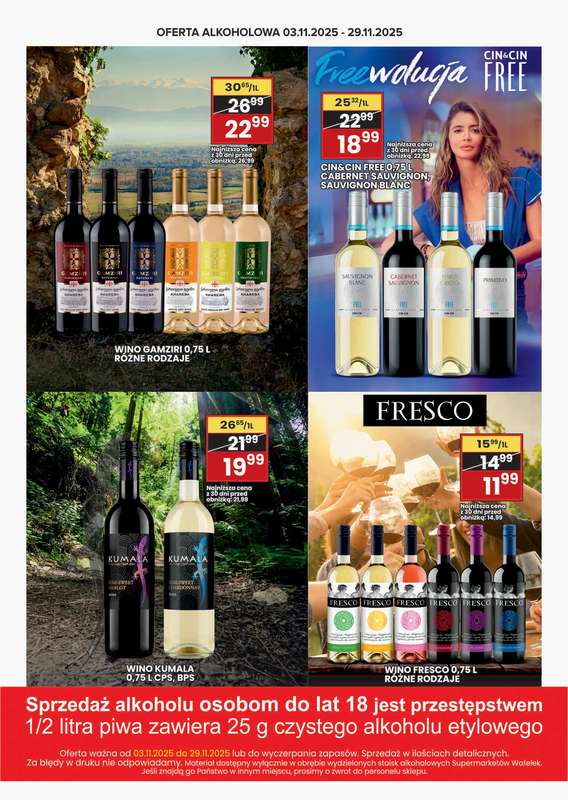 Wafelek - gazetka promocyjna Katalog alkoholowy od poniedziałku 03.11 do soboty 29.11 - strona 4