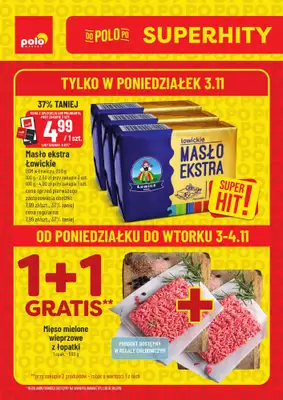 POLOmarket - gazetka promocyjna Super hity! od poniedziałku 03.11 do wtorku 04.11