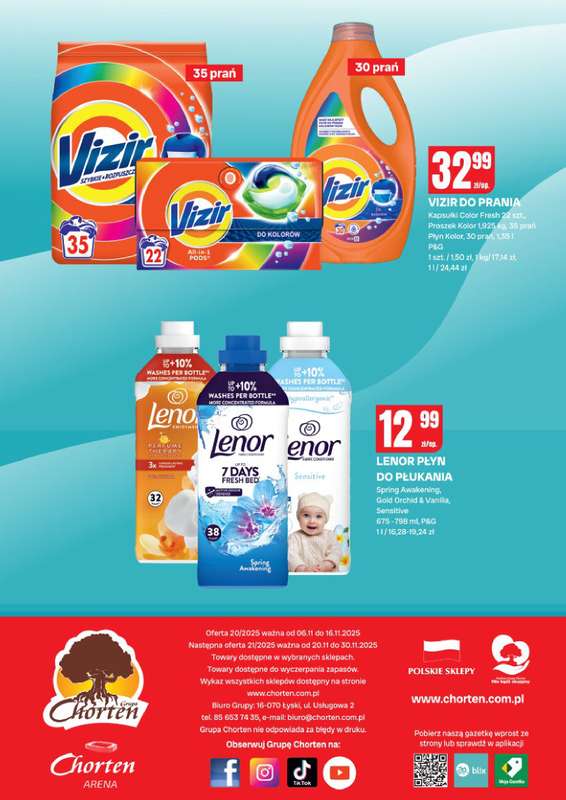 Chorten - gazetka promocyjna Gazetka Dolny Śląsk, Wielkopolska, Zach-pom, Lubuskie Market od czwartku 06.11 do niedzieli 16.11 - strona 8