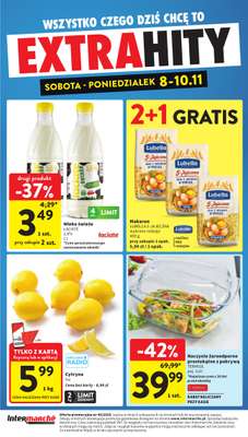 Intermarche - gazetka promocyjna Extra Hity od soboty 08.11 do poniedziałku 10.11