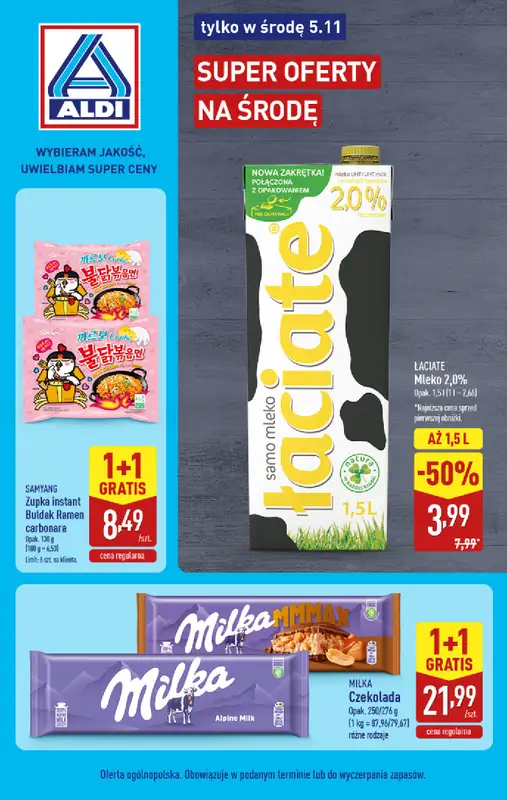 Aldi - gazetka promocyjna Super oferty na środę!  
