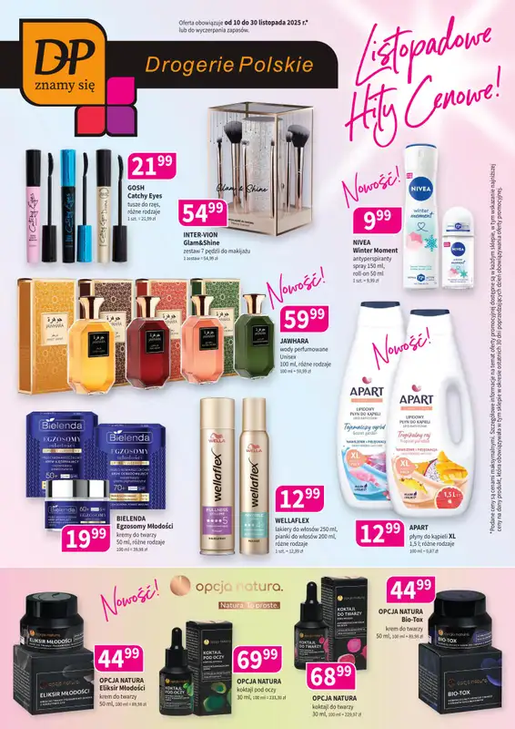 Drogerie Polskie - gazetka promocyjna Gazetka od poniedziałku 10.11 do niedzieli 30.11