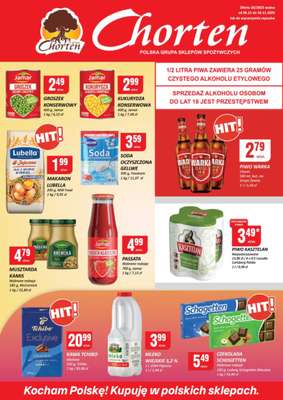 Chorten - gazetka promocyjna Gazetka Małopolska, Śląsk, Podkarpacie, Opolskie Market od czwartku 06.11 do niedzieli 16.11