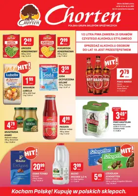 Chorten - gazetka promocyjna Gazetka Małopolska, Śląsk, Podkarpacie, Opolskie Market od czwartku 06.11 do niedzieli 16.11