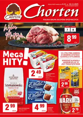 Chorten - gazetka promocyjna Gazetka Mazowsze Market od czwartku 06.11 do niedzieli 16.11