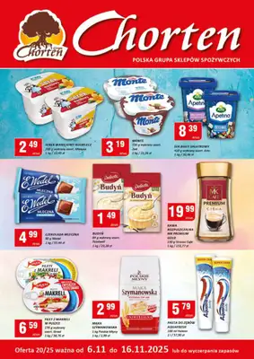 Chorten - gazetka promocyjna Gazetka Mazowsze Minimarket od czwartku 06.11 do niedzieli 16.11
