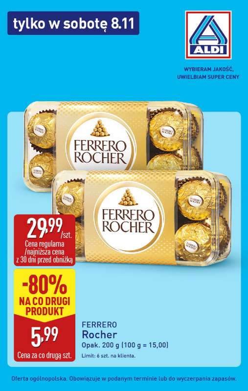 Aldi - gazetka promocyjna Tylko w sobotę! od soboty 08.11 do soboty 08.11 - strona 6