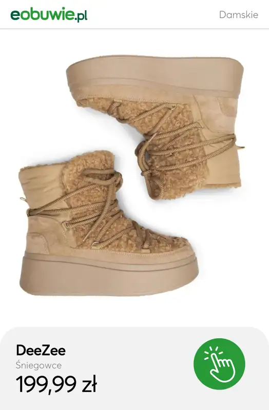 eobuwie.pl - gazetka promocyjna Śniegowce damskie w supercenach od poniedziałku 03.11  - strona 12