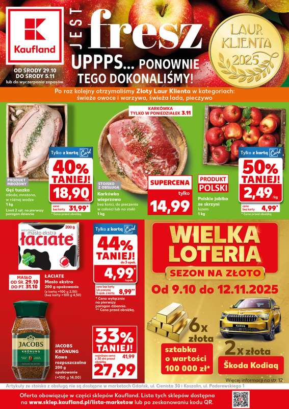 Kaufland - gazetka promocyjna Oferta Kaufland od środy 29.10 do środy 05.11