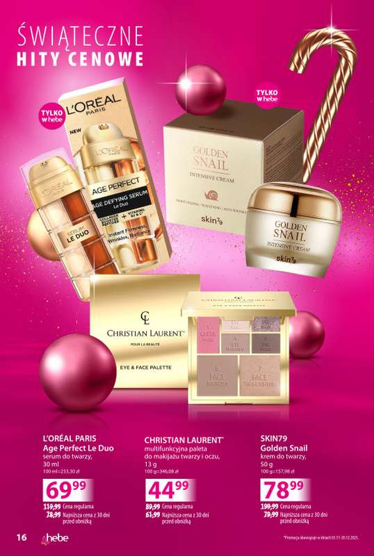 Hebe - gazetka promocyjna Katalog od poniedziałku 03.11 do niedzieli 30.11 - strona 16