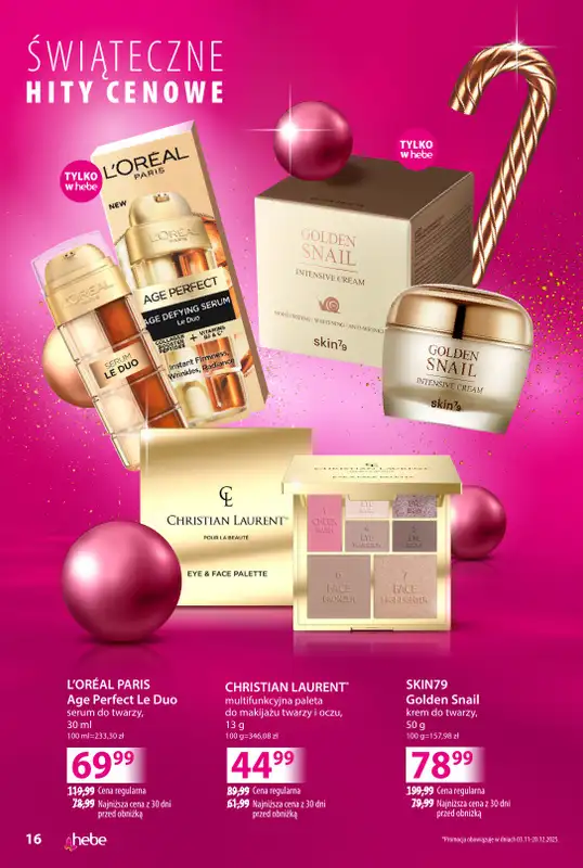 Hebe - gazetka promocyjna Katalog od poniedziałku 03.11 do niedzieli 30.11 - strona 16