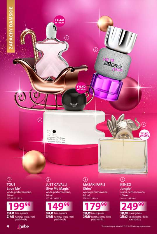 Hebe - gazetka promocyjna Katalog od poniedziałku 03.11 do niedzieli 30.11 - strona 4