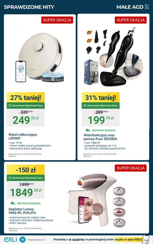 Erli - gazetka promocyjna Elektronika, AGD i zabawki – taniej! od poniedziałku 03.11 do niedzieli 09.11 - strona 4
