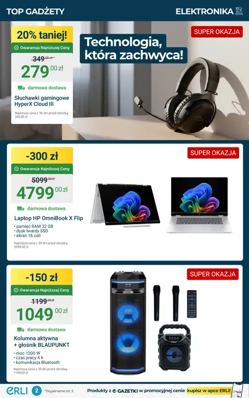 Erli - gazetka promocyjna Elektronika, AGD i zabawki – taniej! od poniedziałku 03.11 do niedzieli 09.11 - strona 2