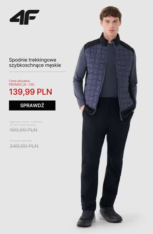 4F - gazetka promocyjna Okazje trekkingowe do -30% od poniedziałku 03.11  - strona 10