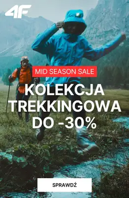 4F - gazetka promocyjna Okazje trekkingowe do -30% od poniedziałku 03.11 