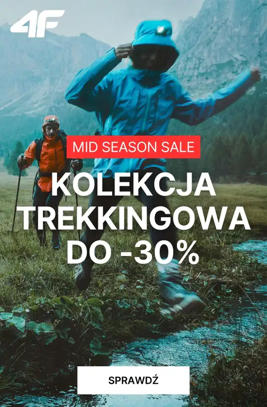 4F - gazetka promocyjna Okazje trekkingowe do -30% od poniedziałku 03.11 