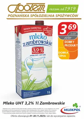 Społem - Blisko i Korzystnie - gazetka promocyjna Plakaty promocyjne PSS Poznań od poniedziałku 03.11 do niedzieli 30.11 - strona 5