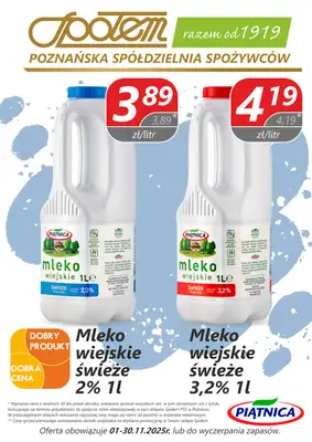Społem - Blisko i Korzystnie - gazetka promocyjna Plakaty promocyjne PSS Poznań od poniedziałku 03.11 do niedzieli 30.11 - strona 4
