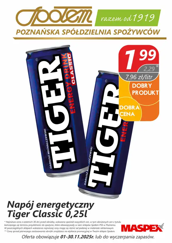 Społem - Blisko i Korzystnie - gazetka promocyjna Plakaty promocyjne PSS Poznań od poniedziałku 03.11 do niedzieli 30.11 - strona 2